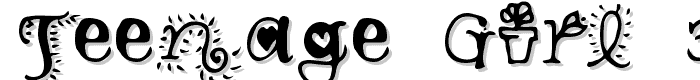 Teenage Girl 3 font